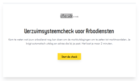 Screenshot verzuimcheck startpagina